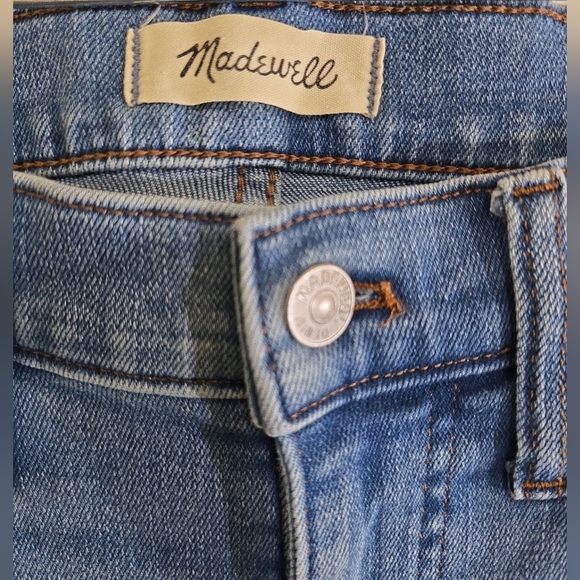 Madewell Mid-rise Stovepipe Jeans In Medium Wash 28 Skyford Wash - Picture 6 of 9